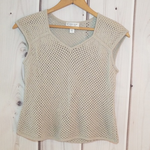 St. John Sport by Marie Gray Sweaters - St John Sport Sleeveless Sweater Vest Size…